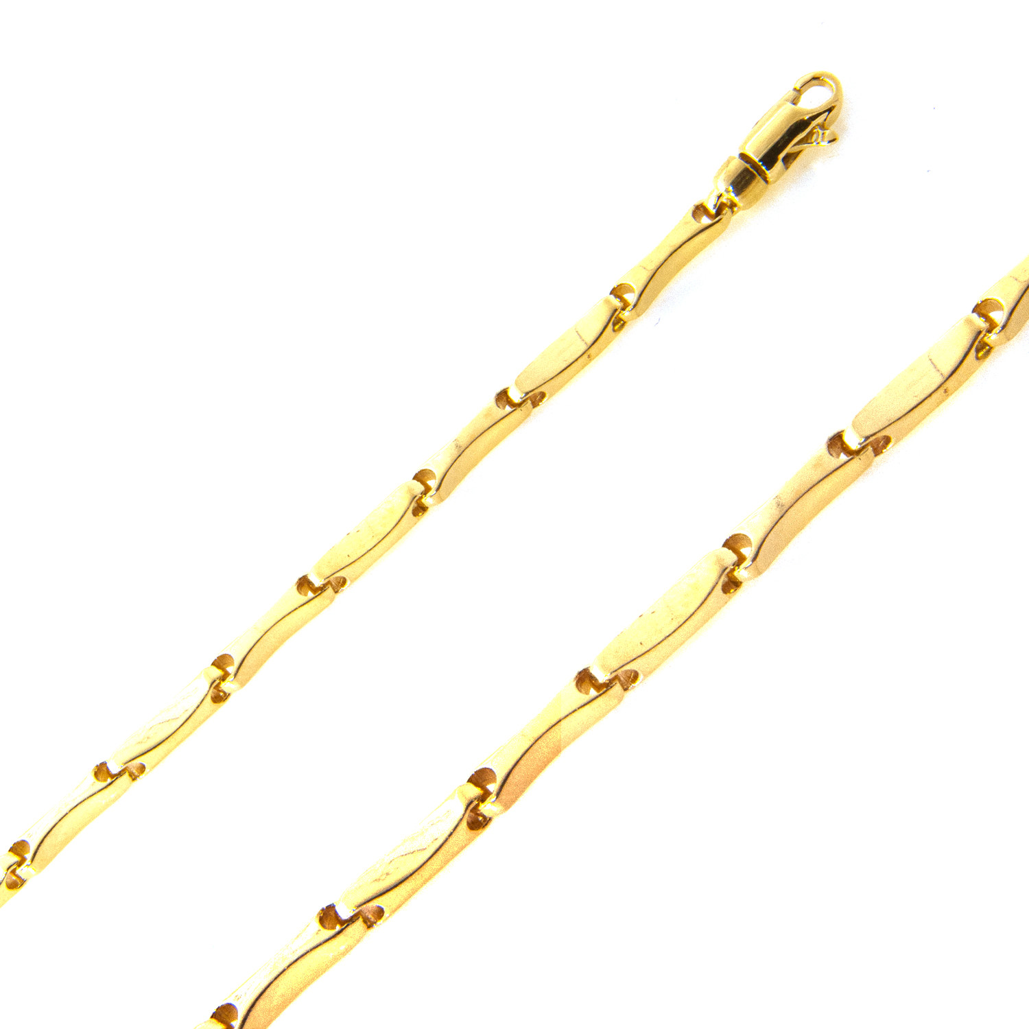 14k Yellow Gold Fancy Hand Made Bracelet 3.0mm 8 Inches